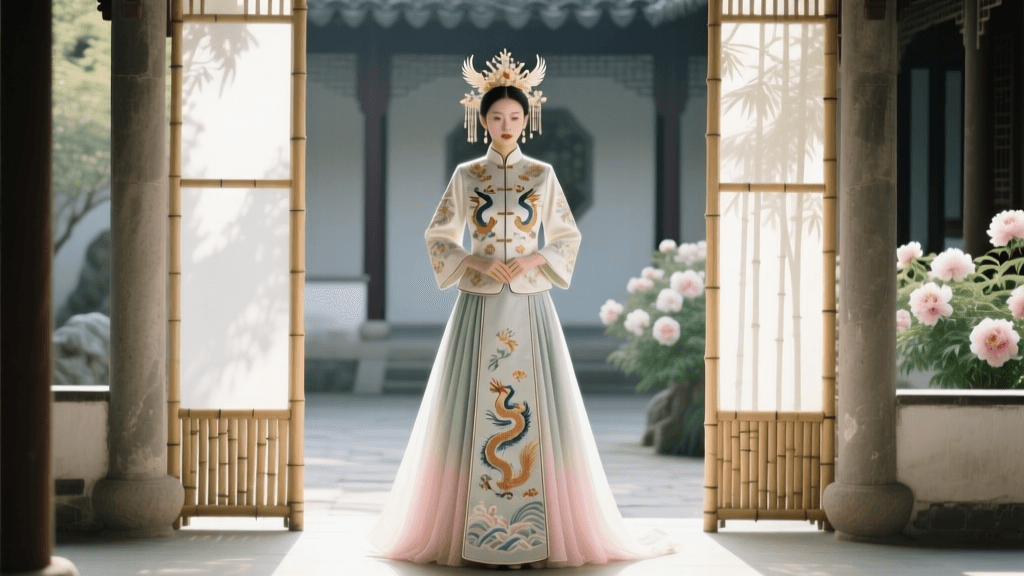 Traditional Chinese Wedding Attire: Qun Kua and Xiu He Fu Guide