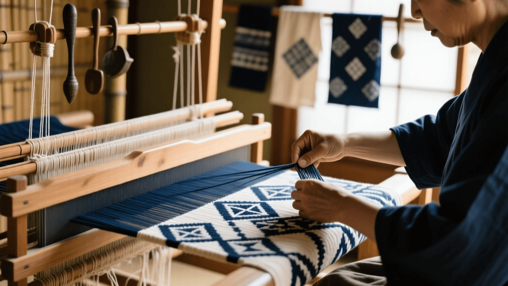 Traditional Japanese Jibata Looms & Kasuri Weaving 2026