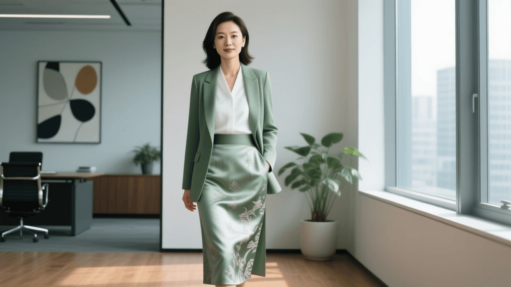 Xin Zhongshi 2026: Styling Mamianqun Skirts for Modern Offices