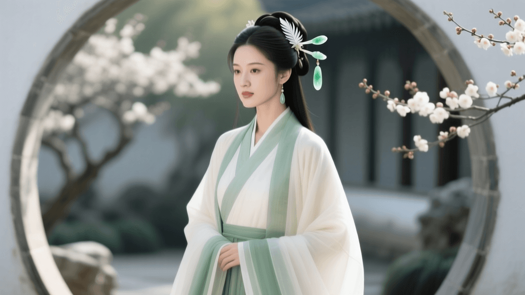 The Complete Hanfu Ensemble: Styling Jade Hair Accessories