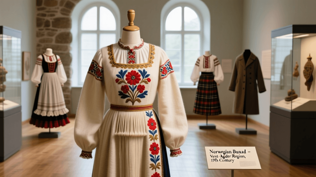 Norwegian Bunad Wool Carding And Rosemaling Embroidery Guide