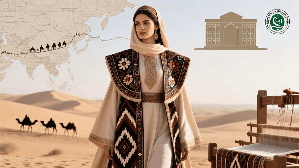 Turkmen Tekke Tribal Carpets And Aman Embroidery Shoulder Panels