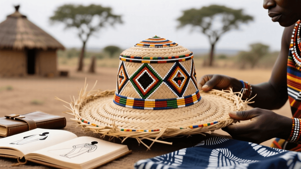 Zulu Isicholo Hat Making From Grass And Beadwork Techniques South Africa
