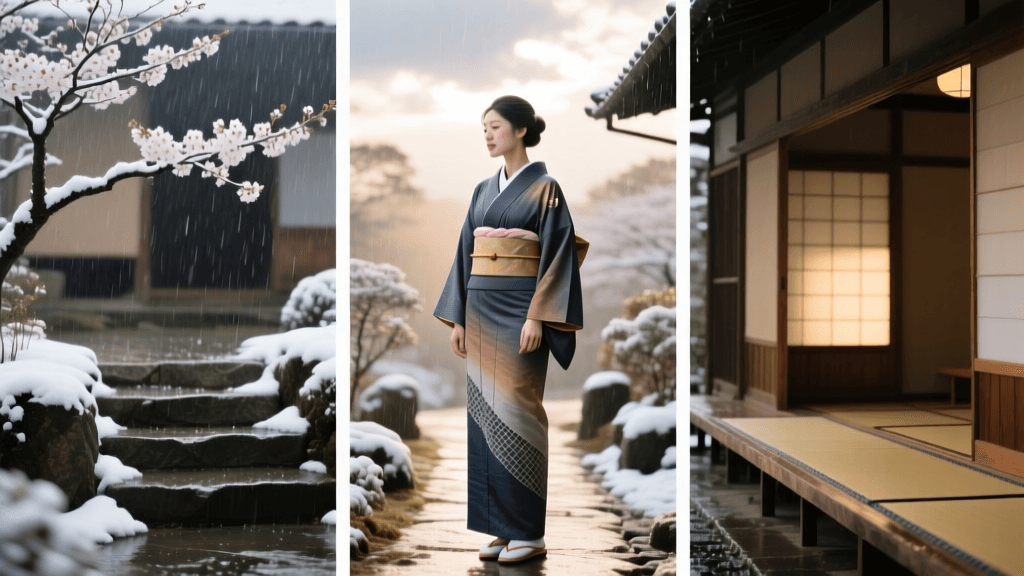 Kimono Weather Adaptations 2026: Rain, Snow & Heat Guide