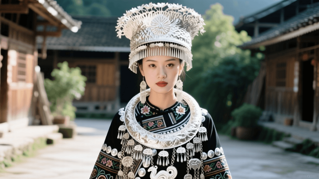 Miao Traditional Dress: Guizhou Folk Embroidery & Silver