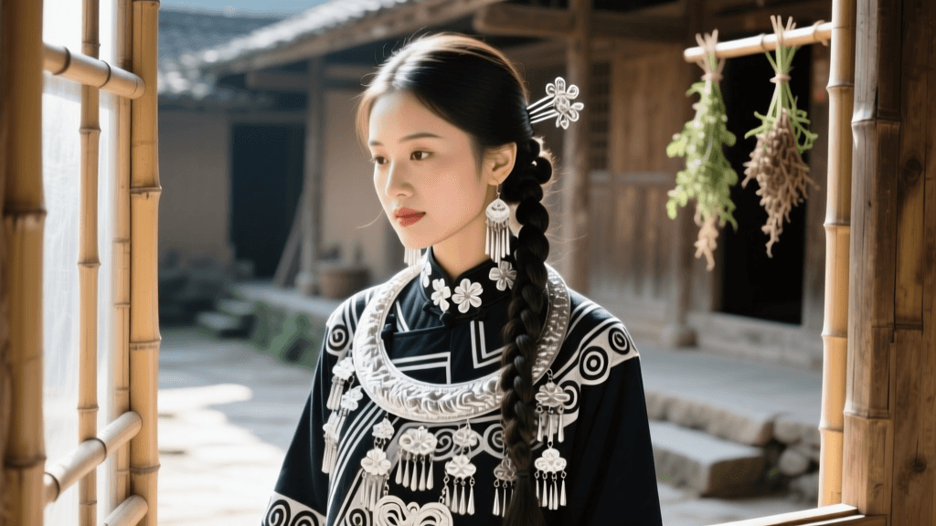 Miao Traditional Clothing: Silver Jewelry & Embroidery