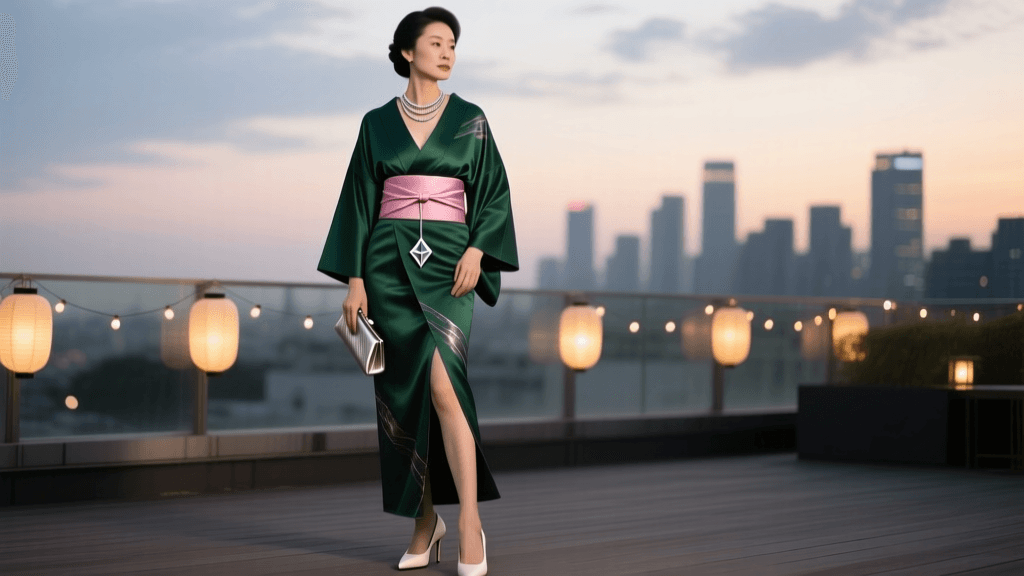 Modern Kimono Styling for Evening Events and Cocktail Parties