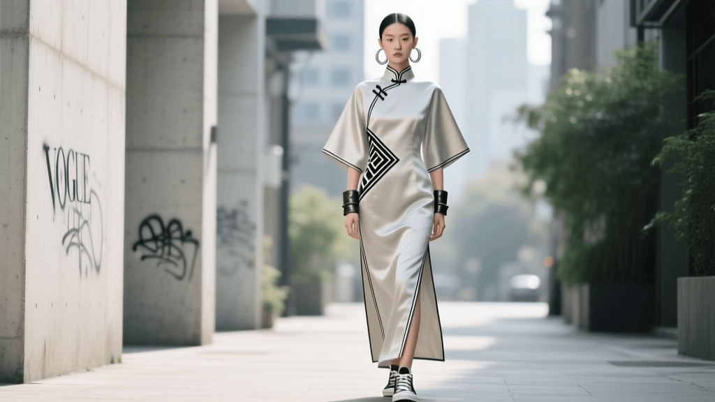 The Neo-Qipao: Fusing Traditional Cheongsam With Urban Streetwear