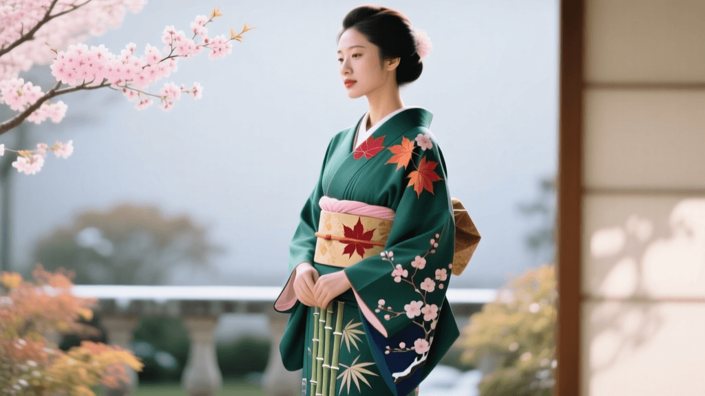 Seasonal Japanese Kimono Motif and Color Symbolism Guide