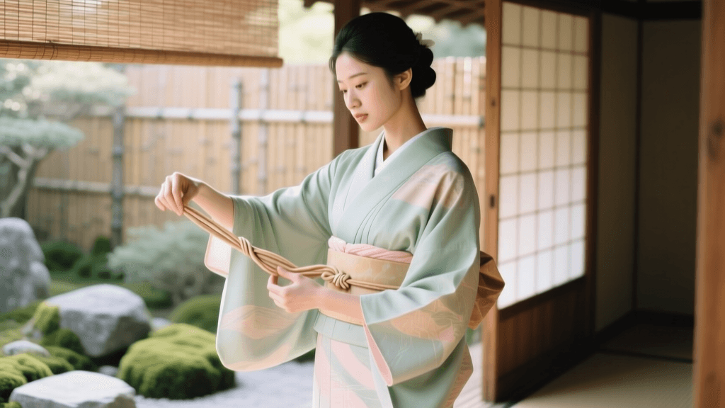 How to Tie a Hanhaba Obi: Bunko Knot Step-by-Step