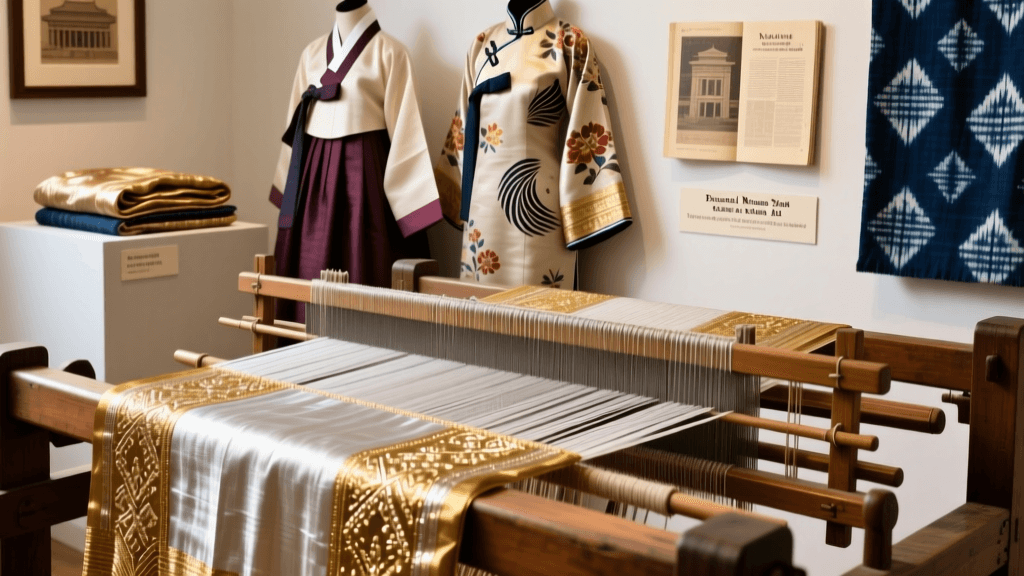 Banarasi Sari Zari Thread Tension And Loom Setup