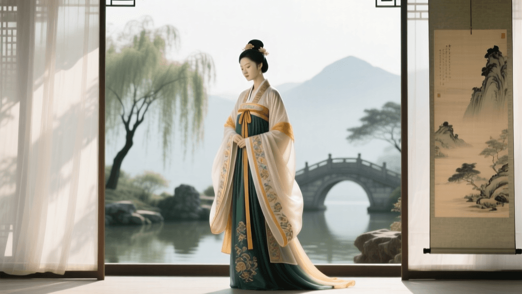 Decoding Hanfu Styles in Chinese Scroll Paintings