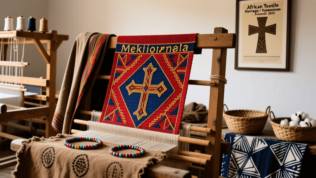 Ethiopian Netela Handloom Weaving And Embroidery Stitches