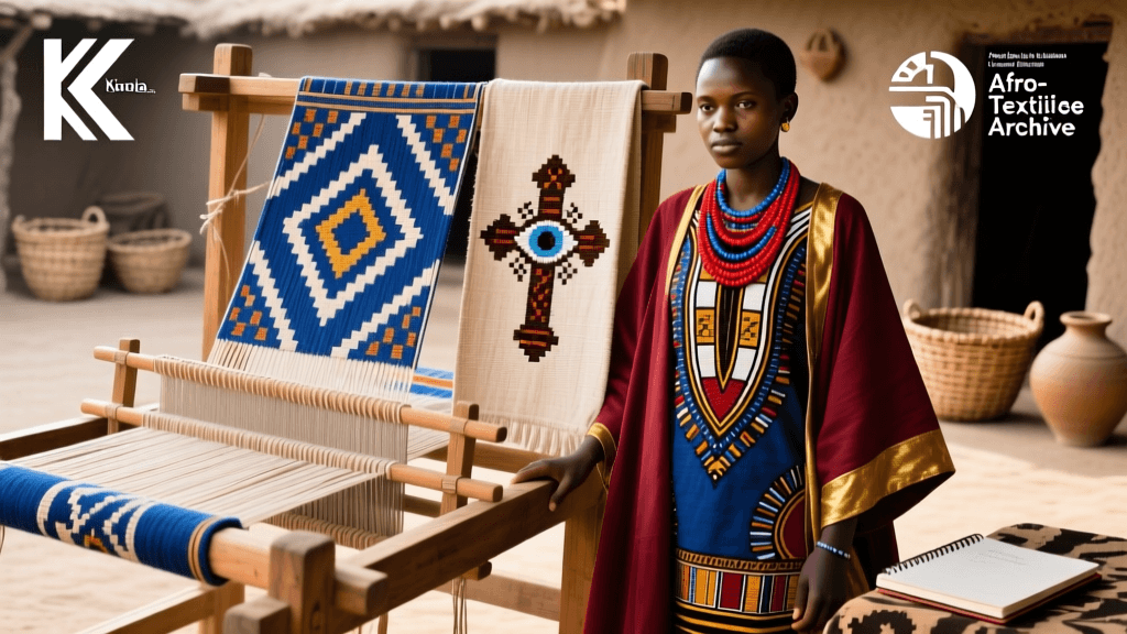 Ethiopian Netela Linen Weaving And Cross Stitch Embroidery Patterns
