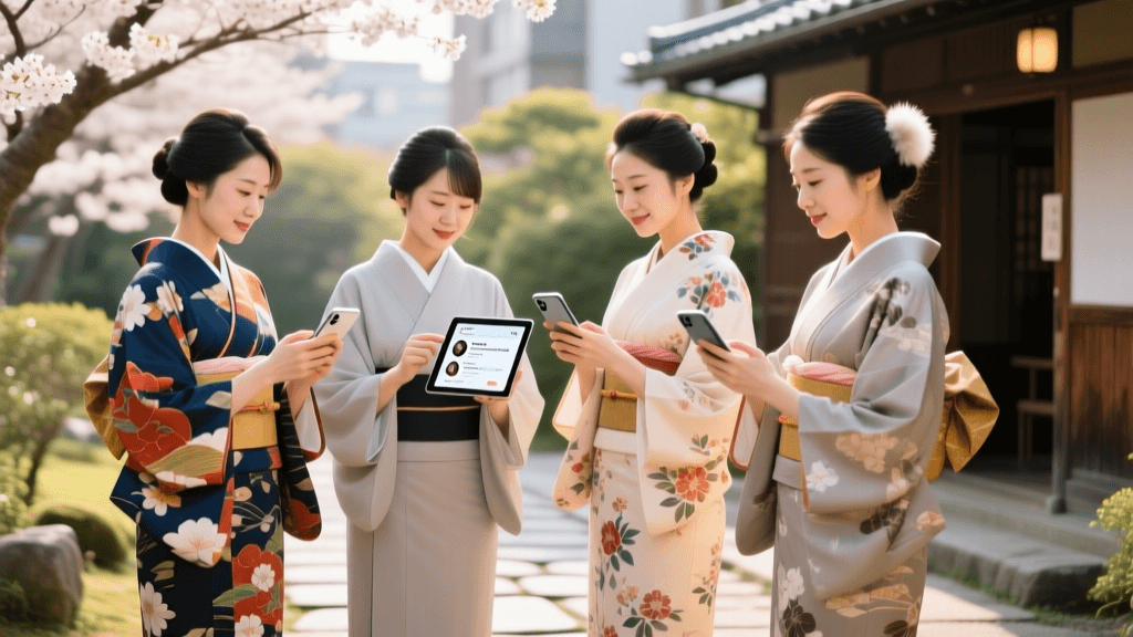 Navigating Online Kimono Communities and Influencers