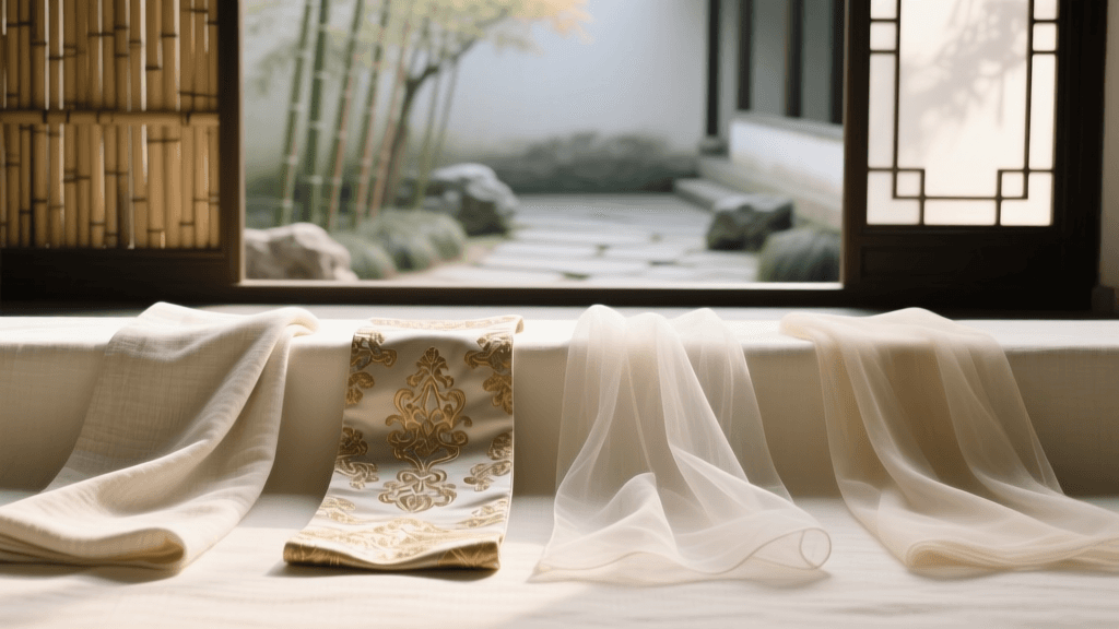 The Ultimate Hanfu Fabric Guide: Linen, Brocade, Gauze & Organza
