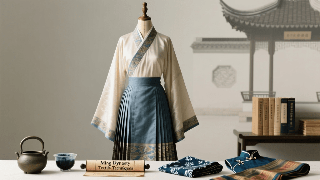 Hanfu Ming Dynasty Pleated Skirt Mamianqun Construction Guide