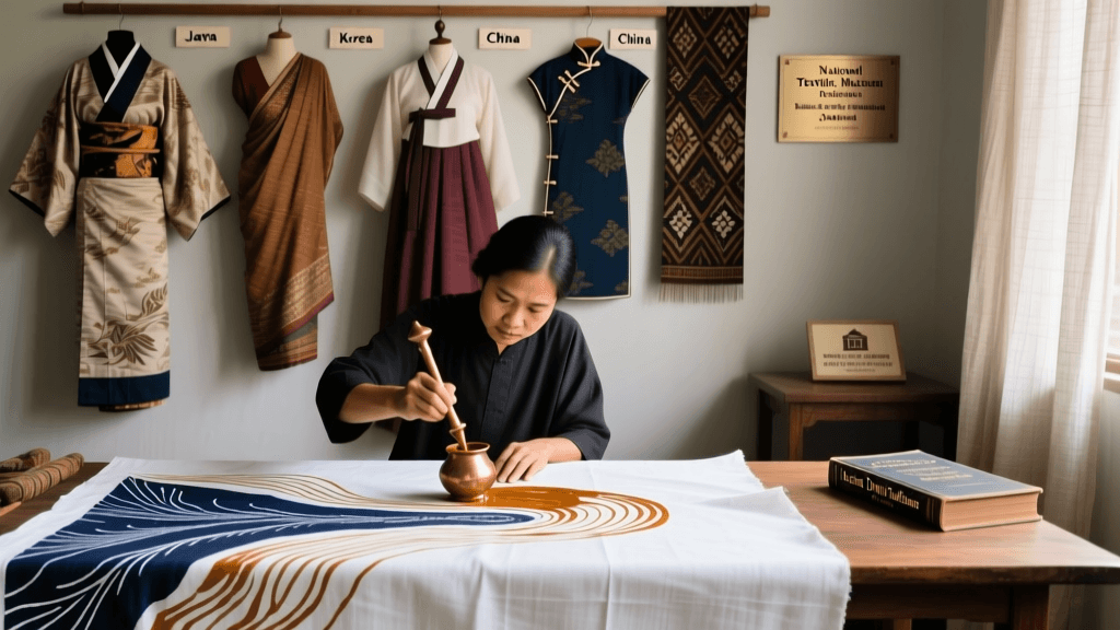Indonesian Batik Tulis Canting Tool Hand Drawing Technique Guide