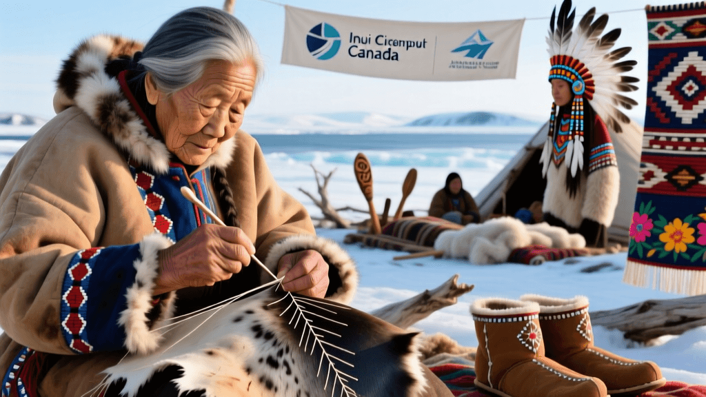 Inuit Seal Skin Waterproofing And Needle Sewing Techniques Alaska Canada