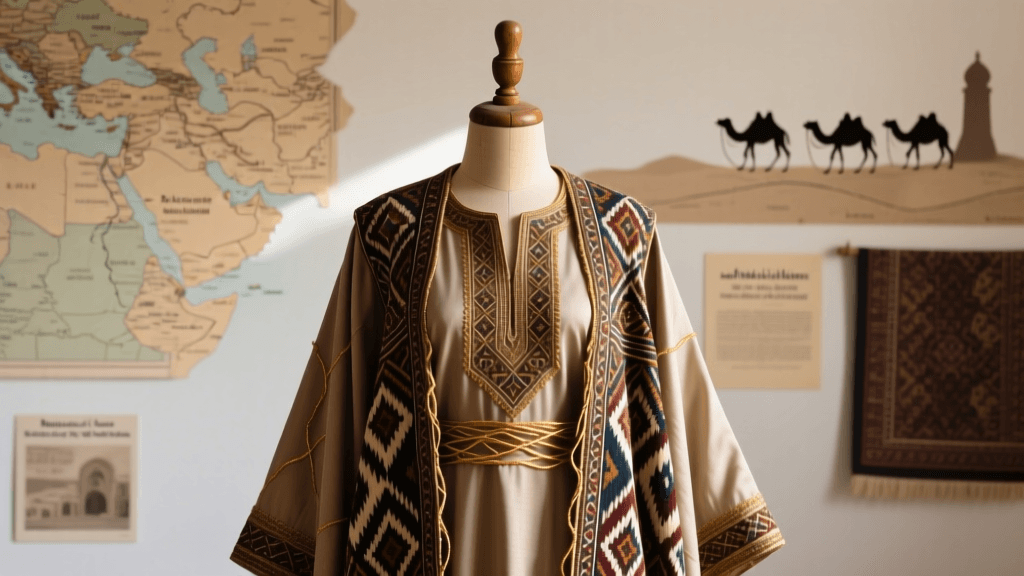 Iraqi Maqsurah Embroidery And Silk Thread Twisting For Ritual Attire