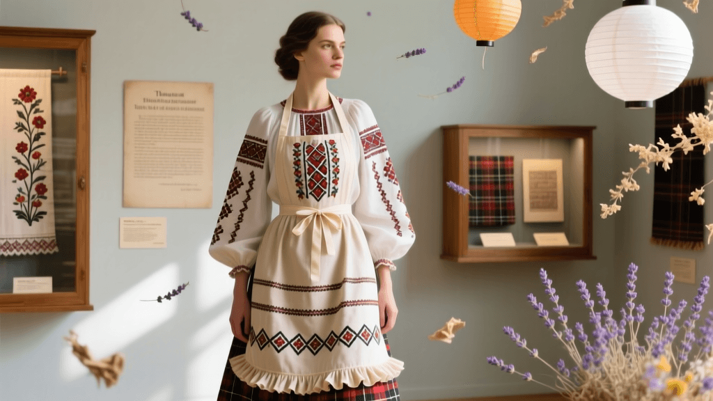 Italian Tarantella Dress Embroidered Apron Techniques And Silk Ribbon Work