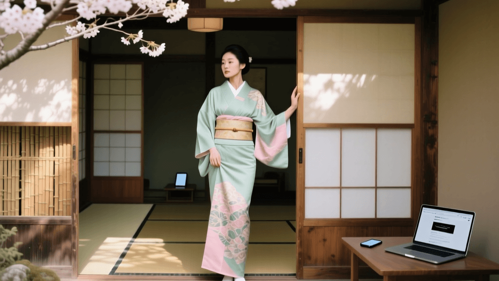 How Kimono Influencers Revive Traditional Japanese Fashion Online