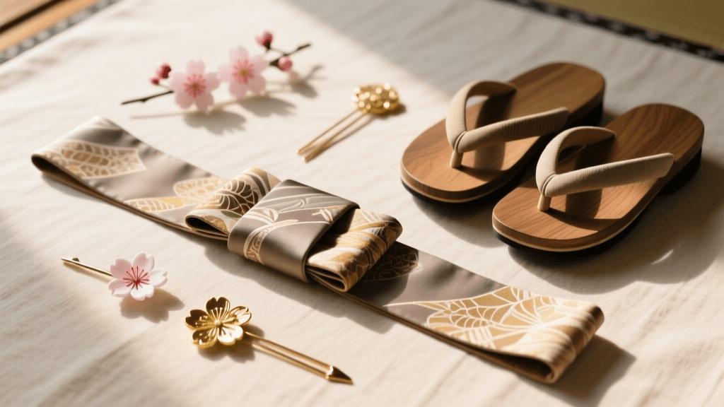 Essential Guide to Kimono Accessories: Obi, Zori, Kanzashi