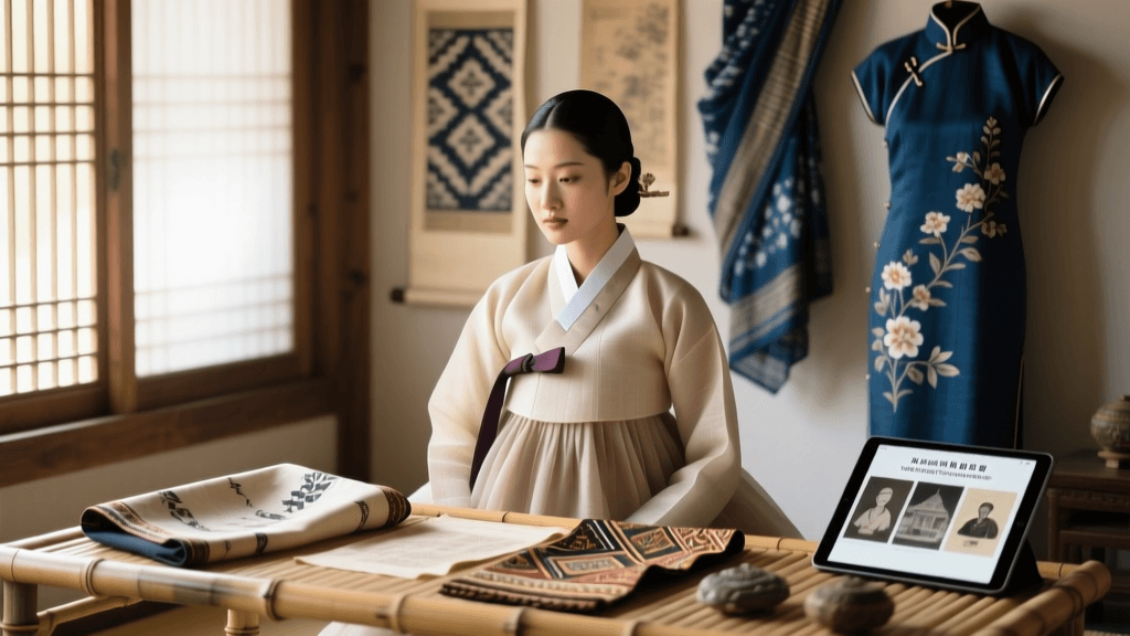 Korean Hanbok Ramie Fabric Production And Dyeing Methods