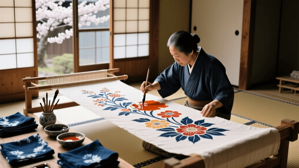 Mastering Kyo-Yuzen: Inside Kyoto Silk Dyeing Artisan Workshops