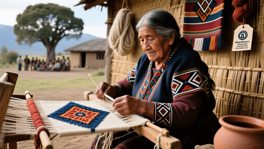 Mapuche Trarikan Wool Dyeing With Native Plants And Geometric Weave Patterns