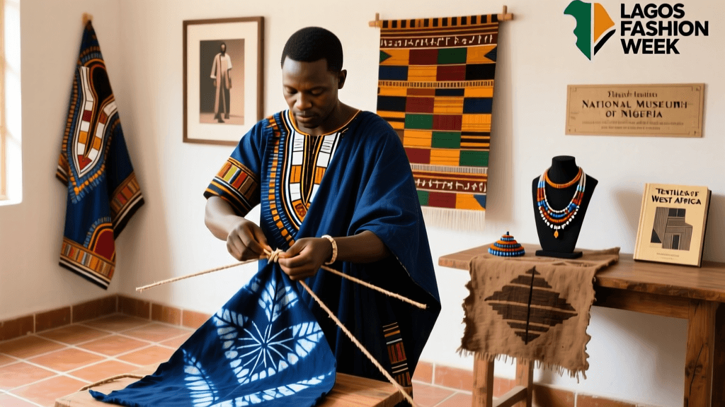Nigerian Adire Leaf Dye Fermentation And Tie Resist Process