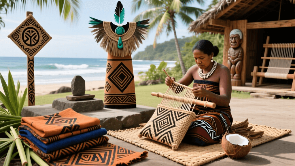 Papua New Guinea Bilum Stringbag Weaving And Pattern System