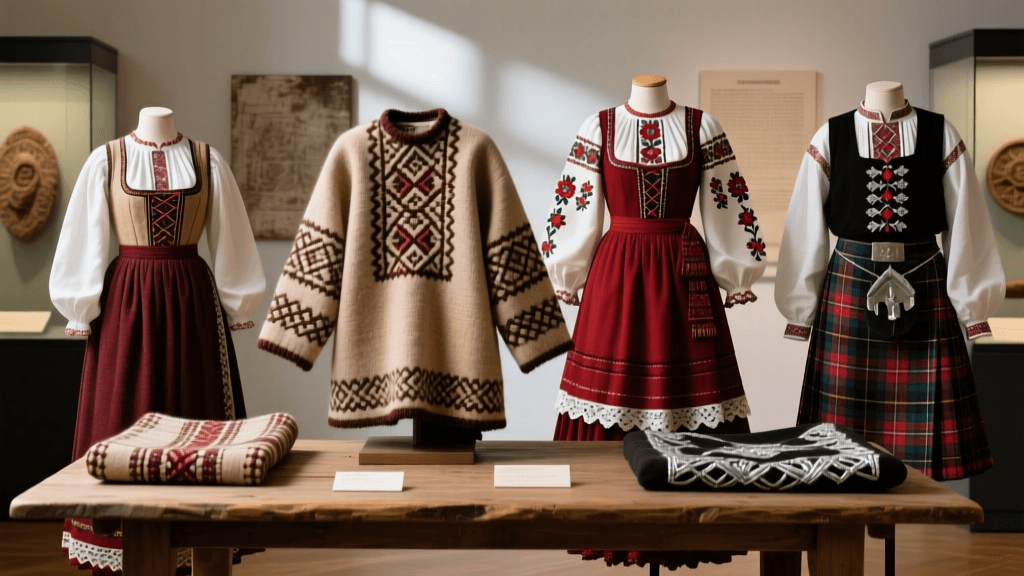 Portuguese Minho Traje Wool Processing And Loom Patterns
