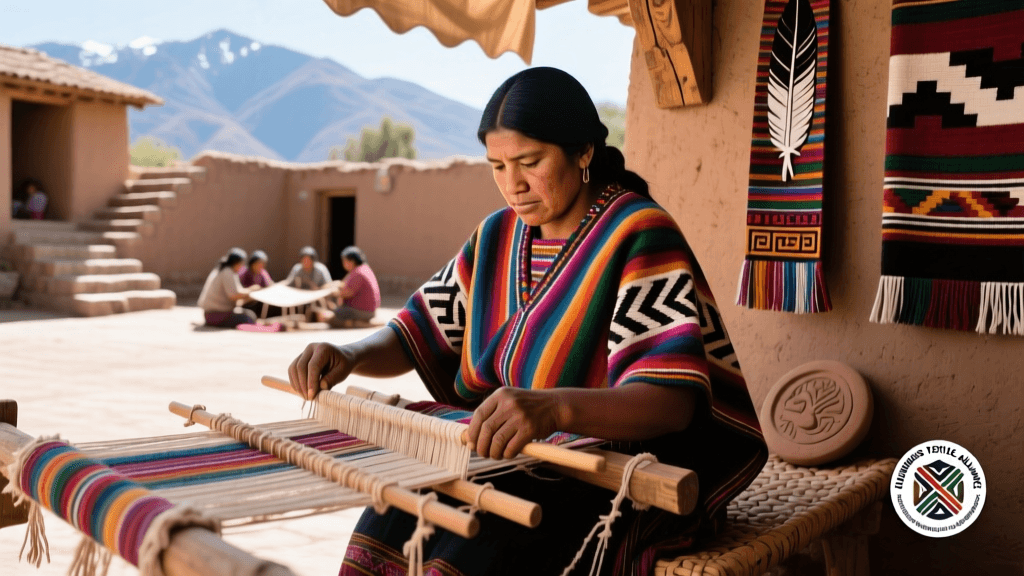 Quechua Poncho Weaving Backstrap Loom Techniques Peru