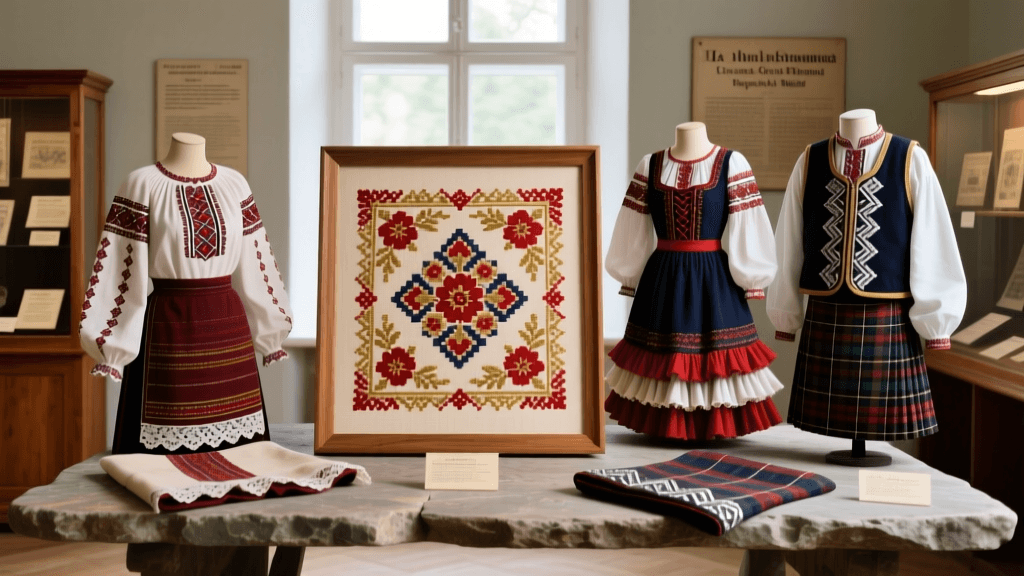 Romanian Ia Embroidery Cross Stitch Patterns And Region Specific Motifs