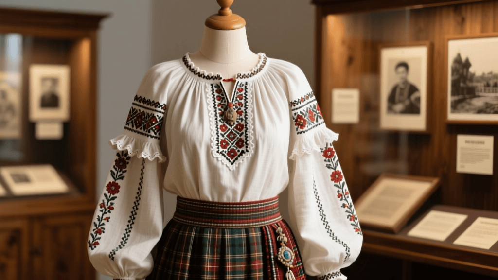 Romanian Ie Blouse Linen Weaving And White Embroidery Needlework Guide