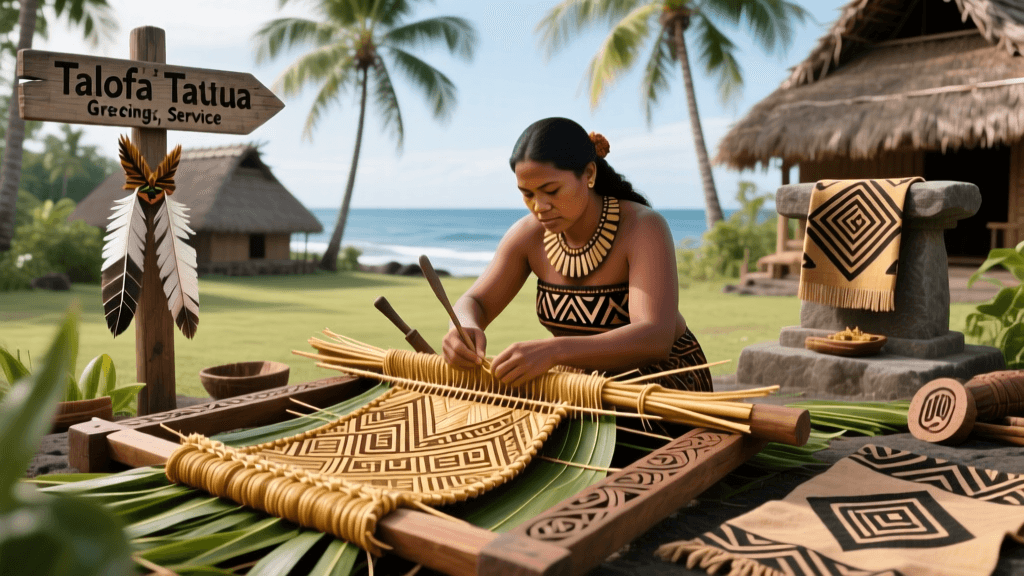 Samoan Lava Lava Weaving And Pandanus Leaf Preparation Methods