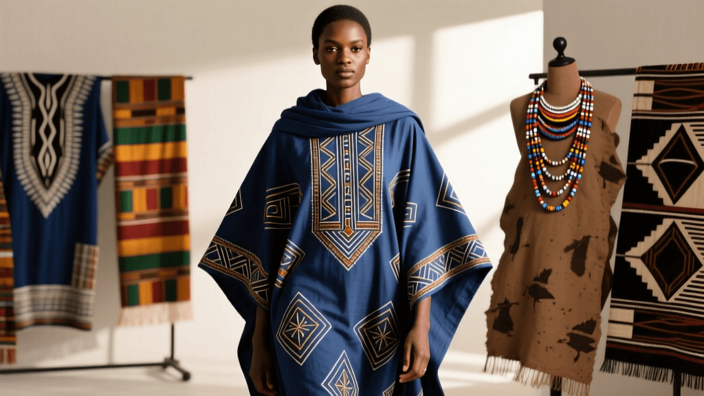 Senegalese Boubou Draping Styles And Cotton Batik Embellishment Techniques