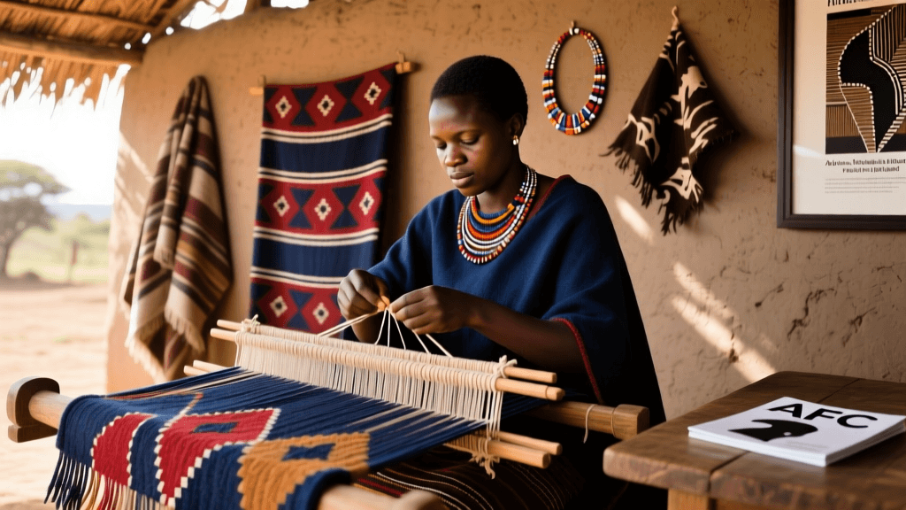 South African Sotho Blanket Weaving And Symbolic Wool Dyeing