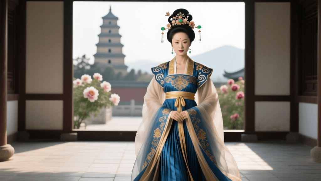 Recreating Tang Dynasty Empress Wu Zetian's Iconic Hanfu Style