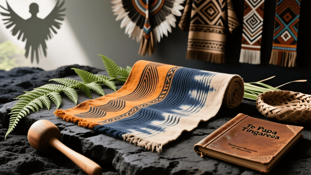 Tongan Ngatu Cloth Beating Patterns And Fern Leaf Dye Resist Methods