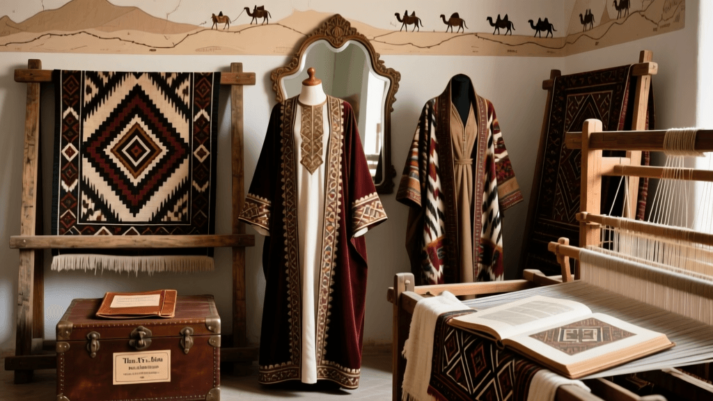 Turkmen Tekke Embroidery Mirror Placement And Wool Dye Fixation