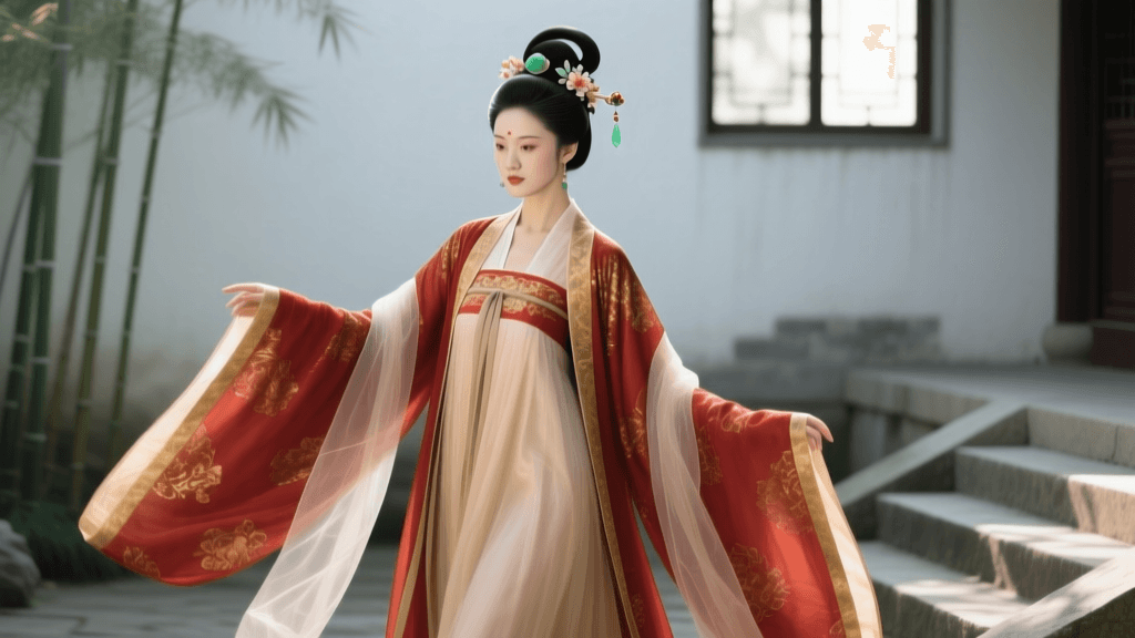 Recreating Yang Guifei's Iconic Tang Dynasty Hanfu Style