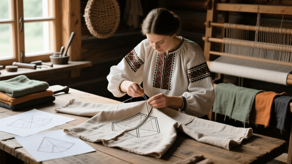 Slavic Rubakha Zero-Waste Pattern Drafting Guide 2026