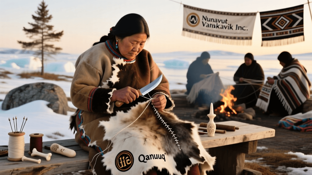 Inuit Ulu Sewn Sealskin Clothing And Waterproof Stitching Methods
