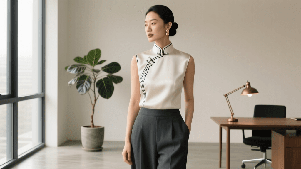 Styling Qipao Tops & Mandarin Collars: 2026 Office Capsule Guide