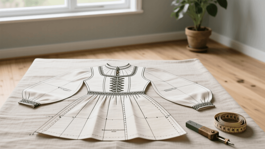 Hardangerbunad Bodice & Skirt Pattern Drafting Guide 2026