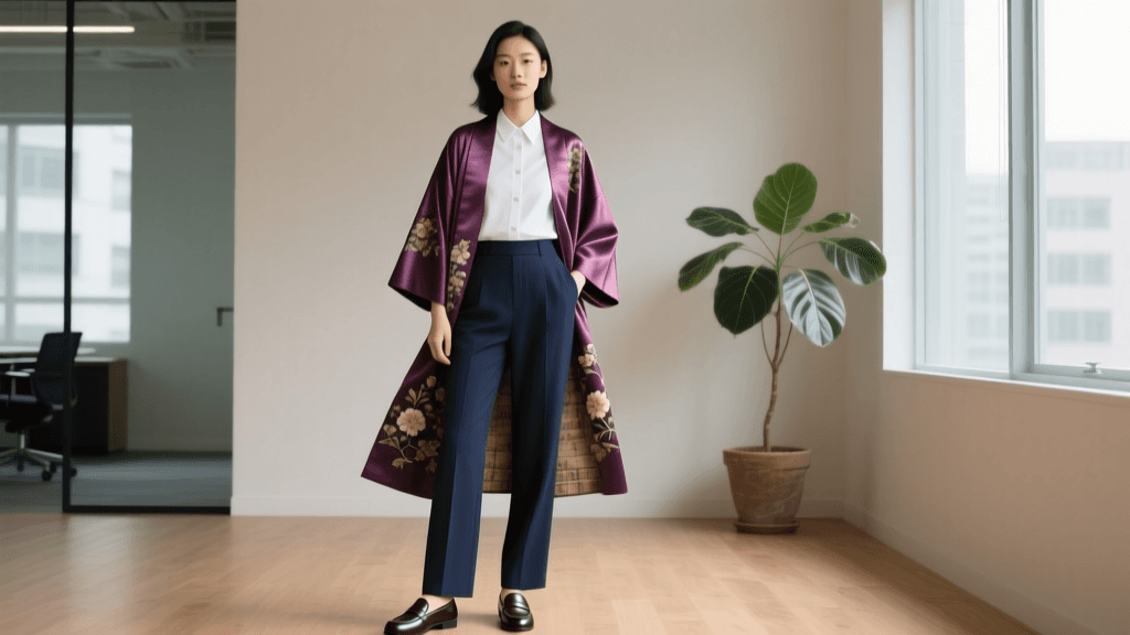 Styling Vintage Silk Haori Jackets for 2026 Smart-Casual Workwear