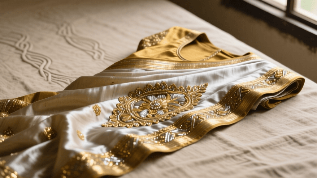 Restoring Tarnished Zari on Vintage Banarasi Silk Saris in 2026