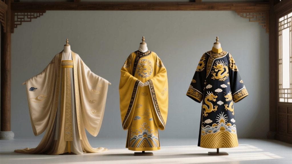 Evolution of the Chinese Dragon Robe: Tang to Qing Court Fashion